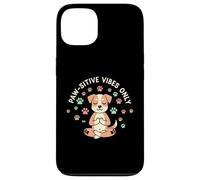 Paw-sitive Vibes Only Animal Lover Dog Citazione Custodia per iPhone 13