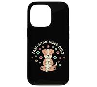 Paw-sitive Vibes Only Animal Lover Dog Citazione Custodia per iPhone 13 Pro