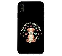 Paw-sitive Vibes Only Animal Lover Dog Citazione Custodia per iPhone XS Max