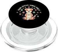 Paw-sitive Vibes Only Animal Lover Dog Citazione PopSockets PopGrip per MagSafe