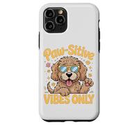 Paw-sitive Vibes Only Cute Dog Lover Goldendoodle Custodia per iPhone 11 Pro