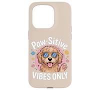 Paw-sitive Vibes Only Cute Dog Lover Goldendoodle Custodia per iPhone 15 Pro