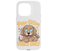 Paw-sitive Vibes Only Cute Dog Lover Goldendoodle Custodia per iPhone 15 Pro