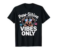 Paw-sitive Vibes Solo Cute Dog Amante Vibes Positive Maglietta