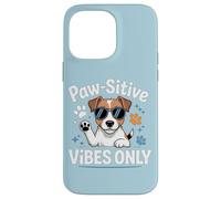 Paw-sitive Vibes Solo simpatico amante dei cani Jack Russell Terrier Custodia per iPhone 14 Pro Max