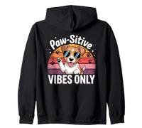 Paw-sitive Vibes Solo simpatico amante dei cani Jack Russell Terrier Felpa con Cappuccio