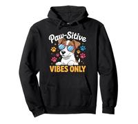 Paw-sitive Vibes Solo simpatico amante dei cani Jack Russell Terrier Felpa con Cappuccio