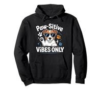 Paw-sitive Vibes Solo simpatico amante dei cani Jack Russell Terrier Felpa con Cappuccio