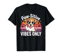 Paw-sitive Vibes Solo simpatico amante dei cani Jack Russell Terrier Maglietta