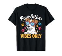 Paw-sitive Vibes Solo simpatico amante dei cani Jack Russell Terrier Maglietta
