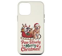 Paw-sitively Merry Christmas - Simpatico amante dei cani Custodia per iPhone 12 mini