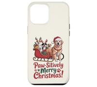 Paw-sitively Merry Christmas - Simpatico amante dei cani Custodia per iPhone 12 Pro Max