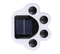 Paw Stampa Luci da Esterno Solare, luci solari per Cani Impermeabile Esterno luci Zampa, Percorso di luci da Giardino per Animali da Gatto Percorso Paw Lampada Illuminazione