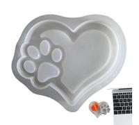 PAW Stampo in silicone - Forma creativa per zampe di cane | Non stick - Wea -Resistant Dog Paw Print Kit | per gioielli con zampe di cuore stampa per sapone per spazzolini di