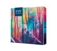PAW Tovaglioli 33 x 33 cm, 20 pezzi - Bosco Magico Colorato | Tre veli, assorbenti e resistenti, decorazione allegra per le feste dei bambini, rende ogni festa più colorata