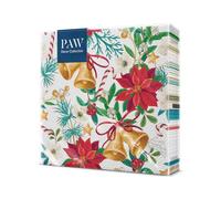 PAW - Tovaglioli a 3 strati (33 x 33 cm) | 20 pezzi | Colorati Perfetti per la tavola | Tovaglioli usa e getta - Natale, inverno | Natale botanico