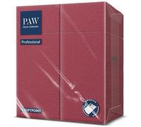 PAW - Tovaglioli con Tasca per Posate Softpoint (32 x 38 cm) | 50 Pezzi | Perfetto per Pub, Hotel o Caffè | Tovaglioli di Posate | Bordeaux (Confezione da 5)