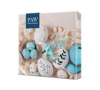 PAW - Tovaglioli di Carta Colorati (33 x 33 cm) | 20 Pezzi | Perfetto per Pasqua, Feste, Primavera e Celebrazioni | Decorazioni da Tavola per la Festa di Pasqua | 3 Veli | Tenera Pasqua