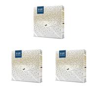 PAW - Tovaglioli di Carta Colorati (33 x 33 cm) I 20 Pezzi I Tovaglioli Compleanno I Coriandoli, Classico, Elegante I 3 veli I Tovaglioli di Carta Decorati per Compleanni e Feste - Confetti (gold)