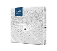 PAW - Tovaglioli di Carta Colorati (33 x 33 cm) I 20 Pezzi I Tovaglioli Compleanno I Coriandoli, Eleganza, Punti, Argento I 3 veli I Tovaglioli di Carta Decorati per Compleanni e Feste - Confetti