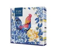 PAW - Tovaglioli di Carta Colorati (33 x 33 cm) I 20 Pezzi I Tovaglioli Compleanno I Gallo, Pasqua I 3 veli I Tovaglioli di Carta Decorati per Compleanni e Feste - Rustic Morning