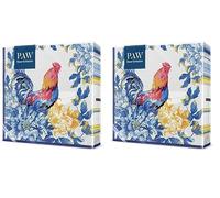 PAW - Tovaglioli di Carta Colorati (33 x 33 cm) I 20 Pezzi I Tovaglioli Compleanno I Gallo, Pasqua I 3 veli I Tovaglioli di Carta Decorati per Compleanni e Feste - Rustic Morning (Confezione da 2)