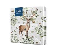 PAW - Tovaglioli di Carta Colorati (33 x 33 cm) I 20 Pezzi I Tovaglioli Compleanno per Bambini I Tovaglioli Carta - Cani, Gioia I 3 Veli I Decorati per Compleanni e Feste - Waldgeweih