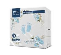 PAW - Tovaglioli di Carta Colorati - Airlaid (40 x 40 cm) I 50 Pezzi I Ideale per Compleanno, Battesimo, Comunione, Festa di Benvenuto per il Neonato I Piedini di Bambino Azzurro Chiaro