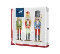 PAW - Tovaglioli di Carta Natale (33 x 33 cm) I 20 Pezzi I Tovaglioli di Carta Natalizi I 3 Veli I Inverno, Vacanze, Schiaccianoci, Fiaba, Tartaruga I Nutcracker's Soldiers
