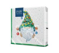 PAW - Tovaglioli di Carta Natale (33 x 33 cm) I 20 Pezzi I Tovaglioli di Carta Natalizi I 3 Veli I Inverno, Vacanze, Gnomo, Fata, Nano I Fancy Gnome