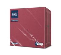 PAW - Tovaglioli Soft Point (38 x 38 cm) | 50 Tovaglioli per Gastronomia | Morbidi e Resistenti | Ideali per l'uso Quotidiano, Pub e Bar | Bordeaux