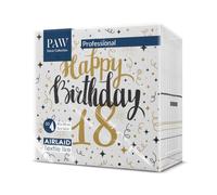 PAW Tovaglioli Tessuto 40 x 40 cm, 50 pezzi - Compleanno Oro 18