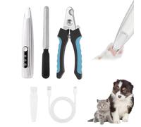 Paw Trim Pro Tondeuse à Pattes, Tondeuse Patte Chien Entre Coussinets, Portable Paw Trimmer Pro, Rechargeable par USB, avec Lumière LED, Étanche, Extra Silencieuse, pour Yeux, Oreilles, Visage