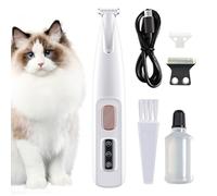 Paw Trimmer - Paw Trimmer For Dog | Rechargeable Pet Trimmesr | Paws Pad Grooming Tool | USB Rechargeable Small Animal Hair cliper For Dogs Cats Around Paws With LED Light | Portable Pet Shaving Tri