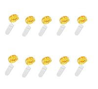 PAWARSO Luci LED a Batteria, 10 Pezzi 2M 20 Luci Stringa Filo Di Rame Lucine Decorative a Batteria per Natale,Decorazione di Nozze, Matrimonio, DIY, Festa (Bianco Caldo)