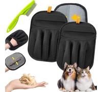 PawBeam - Pet Fur Remover, 2026 Upgraded Five-Finger Electrostatic Pet Hair Removal Glove for Cats & Dogs, Reusable Magic Brush Pets Hair Remover for Laundry, Couch, Carpet, Car Seat (2PCS)