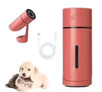 Pawbreath 2.0 Dog Humidifier - 100% Pet-Safe, No Risks, Paw Breath 2.0 Humidifier, Minipaw Dog Humidifiers with Whisper-Quiet/90° Adjustable Mist, Moisturized Environment for Dogs (Red,Charge)