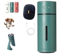 Pawbreath 2.0 Dog Humidifier, Pawbreath Humidifier, Portable Mini Whisper-Quiet with 90° Adjustable Mist Direction, Creates Safe Moist Environment for Dogs (Green,Plug-in model)