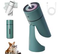 Pawbreath 2.0 Umidificatore per cani, mini umidificatori per cani Pawbreath, umidificatore per cani, con nebbia silenziosa/regolabile a 90°, crea un ambiente sicuro e idratato per cani e gatti (verde)