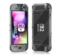 PAWDIARY Custodia trasparente per Nintendo Switch 2025, custodia protettiva rigida ultra sottile per Switch 2 Console e controller Grip, protezione trasparente impermeabile antigraffio