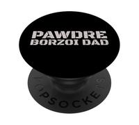 PAWDRE Borzoi Dad Dog Lover PopSockets PopGrip Adesivo