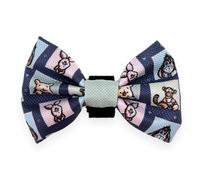 Pawesome Paws Boutique - Papillon per cani, motivo: Winnie + Friends, in tessuto Oxford con chiusura facile per cani alla moda