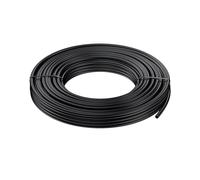 Pawfly 15 M Tubazione per Irrigazione a Goccia, 4-6 mm Tubo di Distribuzione per Impianti, Linea in PE nero Micro, Rotolo per Giardino, Componente per Irrigazione