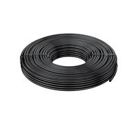 Pawfly 15 M Tubazione per Irrigazione a Goccia, 4-6 mm Tubo di Distribuzione per Impianti, Linea in PVC nero Micro, Rotolo per Giardino, Componente per Irrigazione