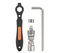 Pawfly Estrazione Pedivella Bici Migliorata Attrezzo Rimozione con Chiave e Top cap Strumento Movimento Centrale Kit Riparazione per Pedivelle Square Taper Shimano e Isis Splined