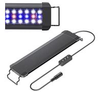 Pawfly Luce da acquario per piante, 11 W lampada per acquario, spettro completo per vasche da 30 a 45 cm, lampada LED estensibile con modalità giorno/notte e luminosità regolabile per acqua dolce