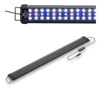 Pawfly Luce da acquario per vasche da 75 a 90 cm, 21 W lampada per acquario, spettro completo, lampada LED estensibile con timer, modalità giorno/notte e luminosità regolabile per acqua dolce