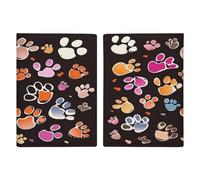 Pawful Paws - Porta passaporto ultra sottile in pelle PU da viaggio, organizer compatto premium internazionale per passaporto americano, per donne e uomini