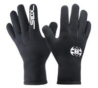 PAWHIT - Guanti subacquei in neoprene da 3 mm, termici, antiscivolo, unisex, Uomo, ., Nero , XL