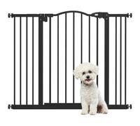 PawHut 78 cm Cancelletto per Cani da Interno Estensibile 74-100 cm Nero